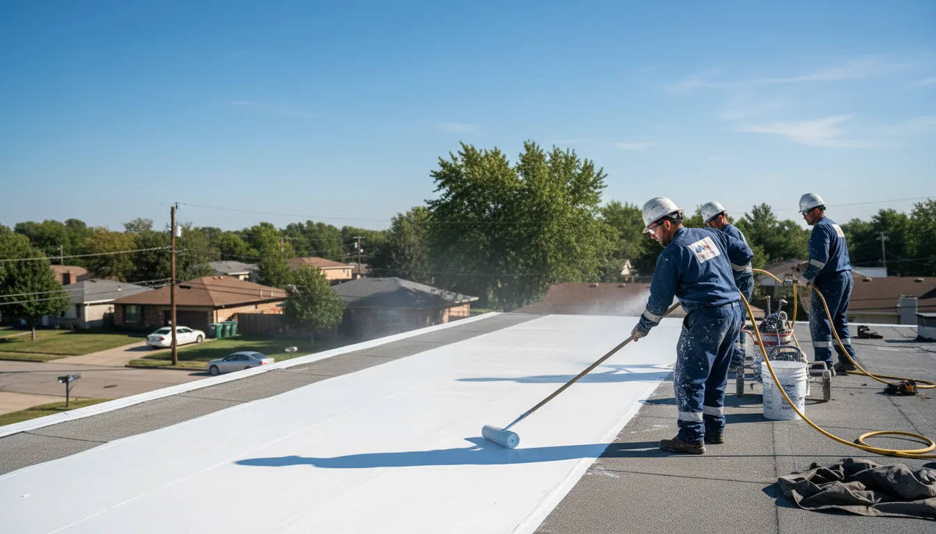 Commercial roof coating in Elmo, UT near me